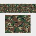 Ver imagem 1 de Adesivo Camuflado Camuflagem Militar Verde Marrom 2,00x0,50