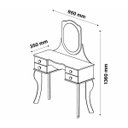 Ver imagem 3 de Penteadeira Princesa Branca - Patrimar Móveis