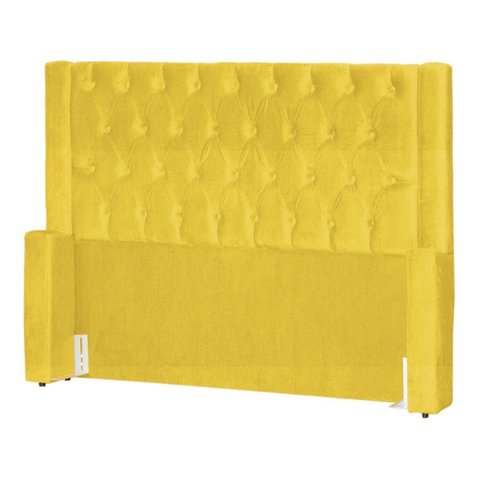 Cabeceira de Cama Box Estofada 90 Cm Solteiro Emma Suede