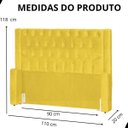 Ver imagem 6 de Cabeceira de Cama Box Estofada 90 Cm Solteiro Emma Suede
