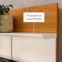Ver imagem 5 de Rack Home Theater Siena 2 Portas com Kit Pés - Cinamomo/off White Madetec