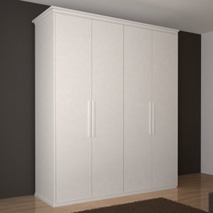 Guarda-Roupa Solteiro 100% MDF 4 Portas e 2 Gavetas Eco 12 Bom Pastor