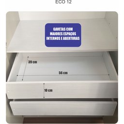 Guarda-Roupa Solteiro 100% MDF 4 Portas e 2 Gavetas Eco 12 Bom Pastor - 5