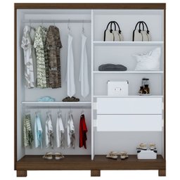Guarda-Roupa Solteiro 100% MDF 4 Portas e 2 Gavetas Eco 12 Bom Pastor - 3