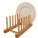 Ver imagem 1 de Porta Prato de Bamboo 6 Divisórias - Cozinha e Bancadas