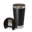 Ver imagem 1 de Copo Térmico 473ml MS986 para Laser Aço Inox Preto Fosco com Tampa e Abridor