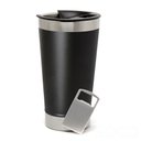 Ver imagem 3 de Copo Térmico 473ml MS986 para Laser Aço Inox Preto Fosco com Tampa e Abridor