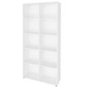 Ver imagem 4 de Kit 02 Estantes Multiuso com 10 Nichos Clean 187x90 Branco - Lyam Decor
