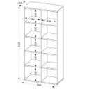 Ver imagem 5 de Kit 02 Estantes Multiuso com 10 Nichos Clean 187x90 Branco - Lyam Decor