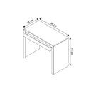 Ver imagem 3 de Mesa de Computador ME4107 c/ 1 Gaveta Branco - Tecno Mobili