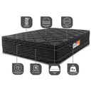 Ver imagem 3 de Colchão King Cama Inbox Ortofirm Black 193x203x32 Double Face Espuma D33 Preto