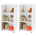 Ver imagem 1 de Kit 02 Estantes Multiuso com 02 Prateleiras Clean 81x45 cm Branco - Lyam Decor