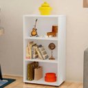 Ver imagem 2 de Kit 02 Estantes Multiuso com 02 Prateleiras Clean 81x45 cm Branco - Lyam Decor