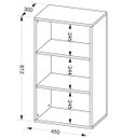 Ver imagem 4 de Estante Multiuso com 02 Prateleiras Clean 81x45 cm Branco - Lyam Decor
