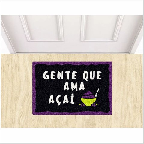 Tapete Acai Gente que Ama Açai Decoração Portas Salas e Casas