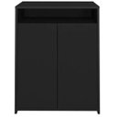 Ver imagem 4 de Balcão Multiuso Escritório Sala Cool 2 Portas Preto - Lyam Decor