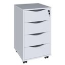 Ver imagem 7 de Gaveteiro para Escritório Office com Rodízios 4 Gavetas Bit Branco - Lyam Decor