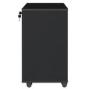 Ver imagem 7 de Gaveteiro para Escritório Office com Rodízios 4 Gavetas Bit Preto - Lyam Decor