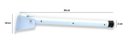 Ver imagem 3 de Varal de Parede Retrátil FlexÃvel 50 cm Tubular Branco