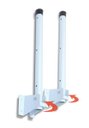 Ver imagem 2 de Varal de Parede Retrátil FlexÃvel 50 cm Tubular Branco