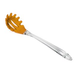 Kit 6 Pegador de Macarrão Silicone 35 cm Laranja Gourmet Mix Massas Servir - 2