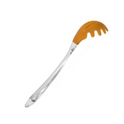 Kit 6 Pegador de Macarrão Silicone 35 cm Laranja Gourmet Mix Massas Servir - 3