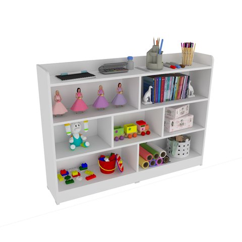 Estante Organizadora Infantil de Brinquedos Poly 100% Mdf Woodcore