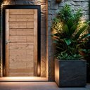 Ver imagem 2 de Kit Porta de Madeira Maciça 215x97cm Batente 18cm Ekos Abertura Direita Branco Uniportas