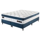 Ver imagem 1 de Cama Box Colchão King Size com Molas Ensacadas Master 193x203x77cm Azul