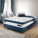 Ver imagem 2 de Cama Box Colchão King Size com Molas Ensacadas Master 193x203x77cm Azul