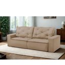 Ver imagem 1 de Sofá Retrátil e Reclinável 3 Lugares com Molas 1,80m Atenas Suede Mirra Decor