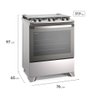 Fogão 5 Bocas Electrolux Efficient com Mesa Inox Perfectcook e Vaporbake (fe5ic) Cinza Bivolt - 7