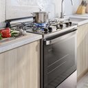 Ver imagem 5 de Fogão 5 Bocas Electrolux Efficient com Mesa Inox Perfectcook e Vaporbake (fe5ic) Cinza Bivolt