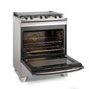 Ver imagem 2 de Fogão 5 Bocas Electrolux Efficient com Mesa Inox Perfectcook e Vaporbake (fe5ic) Cinza Bivolt
