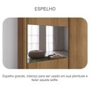 Ver imagem 6 de Guarda Roupa Casal Sienna 2 Portas 4 Gavetas Cumaru 23 com Espelho – Novo Horizonte