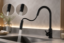 Ver imagem 5 de Torneira Gourmet Monocomando Misturador Preta Fosca 3 Jatos Extensivel Quente e Frio