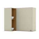 Ver imagem 1 de Armário Aéreo Cozinha Modulado Canto Reto Essência 1 Porta Areia/Nature - Henn