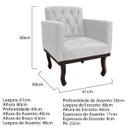Ver imagem 6 de Kit Diva Recamier Diana 160cm Lado Direito e 01 Poltrona Classic Suede - Doce Sonho Móveis RECAMIER