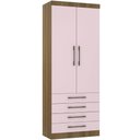 Ver imagem 1 de Guarda Roupa Modulado 90cm 2 Portas e 4 Gavetas Paris Luciane Móveis