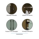 Ver imagem 4 de Guarda Roupa Modulado 90cm 2 Portas e 4 Gavetas Paris Luciane Móveis