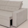 Sofá Austrália 3,00m 5 Lugares Retrátil e Reclinável D35 - Bege - 3