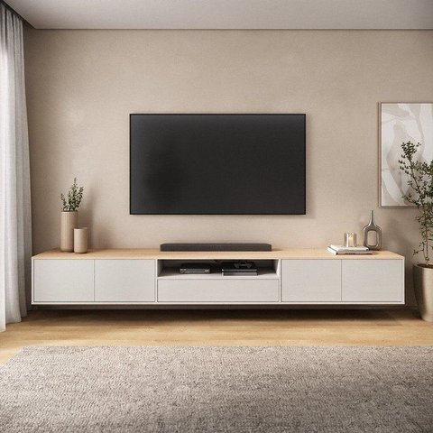 Rack Suspenso para TV até 85 Polegadas com 100% MDF 270cm Astro Yescasa