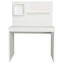 Ver imagem 5 de Mesa para Escritório Escrivaninha com Painel Home Office First Branco - Lyam Decor