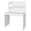 Ver imagem 1 de Mesa para Escritório Escrivaninha com Painel Home Office First Branco - Lyam Decor