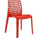 Ver imagem 2 de Kit 2 Cadeiras Decorativas Sala de Jantar Gruvyer Vermelho - Lyam Decor