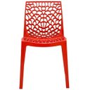 Ver imagem 4 de Kit 2 Cadeiras Decorativas Sala de Jantar Gruvyer Vermelho - Lyam Decor