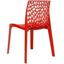 Ver imagem 3 de Kit 2 Cadeiras Decorativas Sala de Jantar Gruvyer Vermelho - Lyam Decor