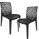 Ver imagem 1 de Kit 2 Cadeiras Decorativas Sala de Jantar Gruvyer Preto - Lyam Decor