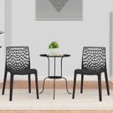 Ver imagem 2 de Kit 2 Cadeiras Decorativas Sala de Jantar Gruvyer Preto - Lyam Decor