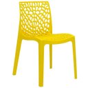 Ver imagem 2 de Kit 2 Cadeiras Decorativas Sala de Jantar Gruvyer Amarelo - Lyam Decor